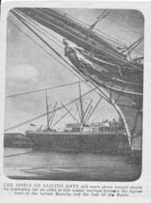 Newspaper - Clipping, The Spirit of Sailing Days, 1900-1940 TBC