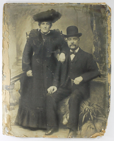 Studio portrait of couple
