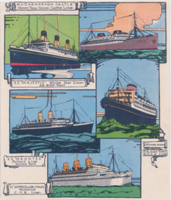 Drawing - Illustration, Children's book, Big Boats and Little Boats, c. 1950