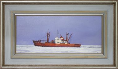 Painting, Ib Odfeldt, MS Nella Dan 1961, 1995