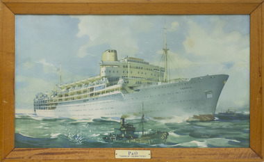 Print - Reproduction, Johnston, P&O 'Iberia' - 29,600 Tons, c.1960