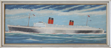 Painting, RMS Queen Elizabeth, 1971