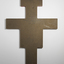 Verso of the crucifix showing writing