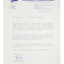 Typed letter by Reverend Michael Chin with Mission's logo