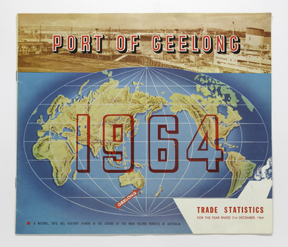 Booklet printed in colour about the port of Geelong in 1964