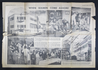Article - Newspaper Clipping, The Mercury, When Seamen Come Ashore, 5 July 1955