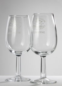 Domestic object - Wineglass, The Mission to Seafarers Melbourne, 2018