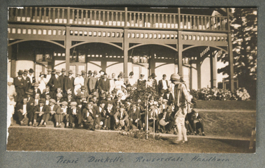 Photograph - Photograph, Sepia, Picnic Ducketts Riversdale Hawthorn, 01 January 1927