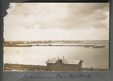 Photograph - Photograph, Sepia, Fishermans Pier Port Melbourne, 1928