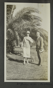 Photograph - Photograph, Sepia, Mrs Buchan, hosting, Reverend JR Weller, 6 November 1928