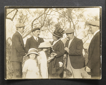 Photograph - Photograph, Sepia, French sailors in Brighton 1915, 5 April 1915