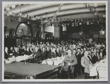 Photograph - Photograph, Sepia, Reverend John Reginald Weller, Dinner party at the Mission, 1 January 1927