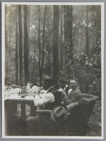 Photograph - Photograph, Black and white, Reverend John Reginald Weller, Picnic to officers & cadets of the S.S. Wentworth, at Sherbrooke Gully, Dec. 1925, December 1925
