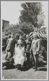 Photograph - Photograph, Black and white, Mrs Weller, A Sunday lunch group in the Chaplaincy garden, Dec. 1925, December 1925