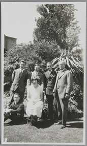 Photograph - Photograph, Black and white, A Sunday lunch group in the Chaplaincy garden, Dec. 1925, December 1925