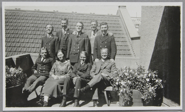 Photograph - Photograph, Black and white, On the Chaplaincy verandah after lunch on Sunday 1926, 1926