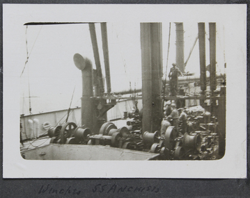 Photograph, Winches on the SS Anchises