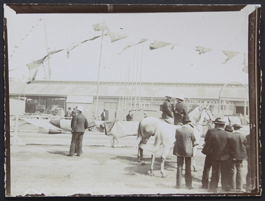 Photograph, Laying the Foundation Stone at the Central institute, Australian Wharf, 5 February 1907