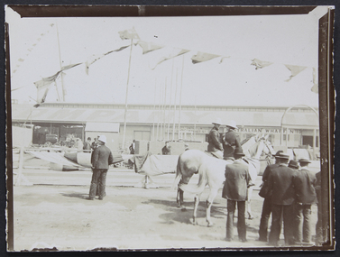 Photograph, Mr and Mrs Gurney Goldsmith, Laying the Foundation Stone at the Central institute, Australian Wharf, 5 February 1907, 5 February 1907