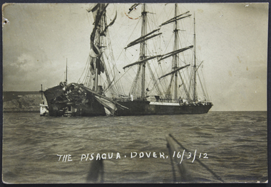 Postcard, The Pisagua, Dover, 16 March 1912