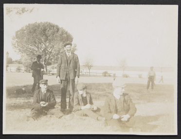 Photograph, Mr and Mrs Gurney Goldsmith, Resting, Easter Monday, Heatherbrae, 12 April 1909