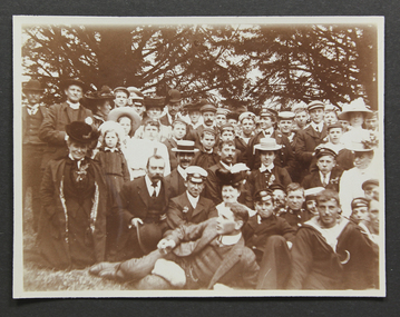Photograph - Photograph, Sepia, Mr and Mrs Gurney Goldsmith, 1906 Cup Day Heidelberg, 6 November 1906