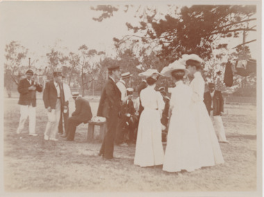 Photograph - Photograph, Sepia, Xmas day 1905, The Grammar School, Sth Yarra, 25 December 1905