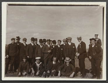 Photograph - Photograph, Sepia, Picnic at Orchard House, Cup Day 1907