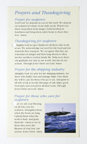 Flyer, Prayers and Thanksgiving