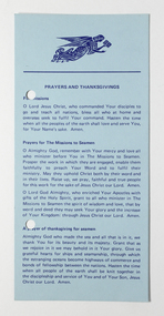 Flyer, Prayers and Thanksgiving