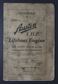 Manual - Handbook, Austin Lifeboat Engine, 1986