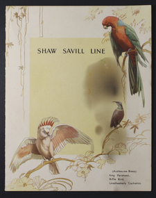 Souvenir - Menu, Shaw Savill Line SS Athenic, Christmas 1948, 25/12/1948