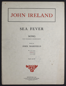 Booklet - Music Score, John Ireland - Sea Fever