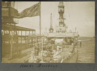 Photograph - Photograph,Sepia, HMAS Brisbane