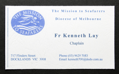 Card - Business Card, Father Kenneth Lay