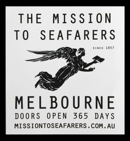 Artwork, other - Sticker, Mission to Seafarers Victoria, The Mission to Seafarers Melbourne, c. 2012