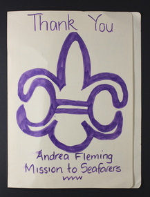 Card - Thank You Card, Thank You Andrea Fleming Mission to Seafarers, 2017
