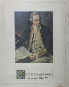 Print - Reproduction of a painting, Captain James Cook - The First Voyage 1768-1771