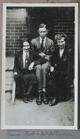 Photograph, Jessie, Bob & Mrs McEachern, c. 1920