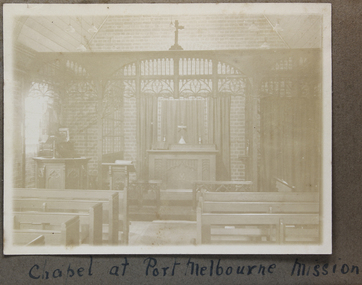 Photograph - Photograph, Sepia, Chapel of Port Melbourne Mission