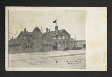 Postcard - Postcard, Sepia, The Australasian, Seamen's Church and Institute Melbourne, September 1917