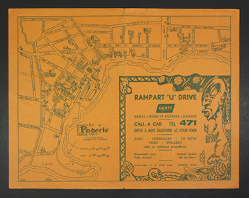 Map - Street Map, Port de Papeete Tahiti