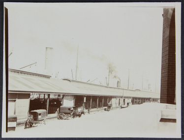 photograph - Photograph, Sepia, Australian Wharf view form the Siddeley Street mission