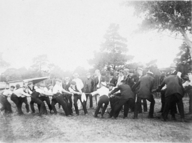 Photograph, Seamen playing tug-o-war