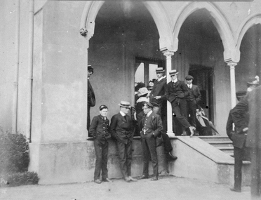 Photograph, Seamen standing in front of the house - Findon, Kew