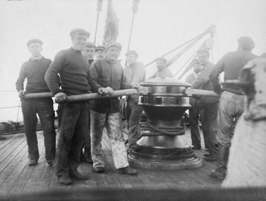 Photograph, At the wheel