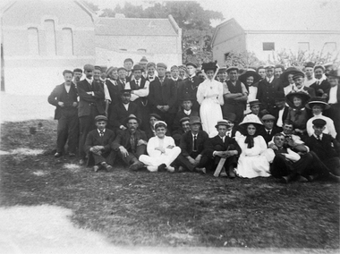Photograph, Group of seamen and Ladies Harbour Light Guild