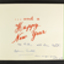 Two fold Christmas card with photograph of passager liner MV Duntroon addressed to Nicholas Garlick