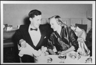 Photograph - Photograph, copy, David Conolly and Catherine Herron dining out