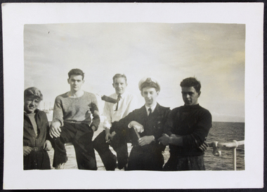 Photograph, David Conolly on board MV Neleus, 1956-1958